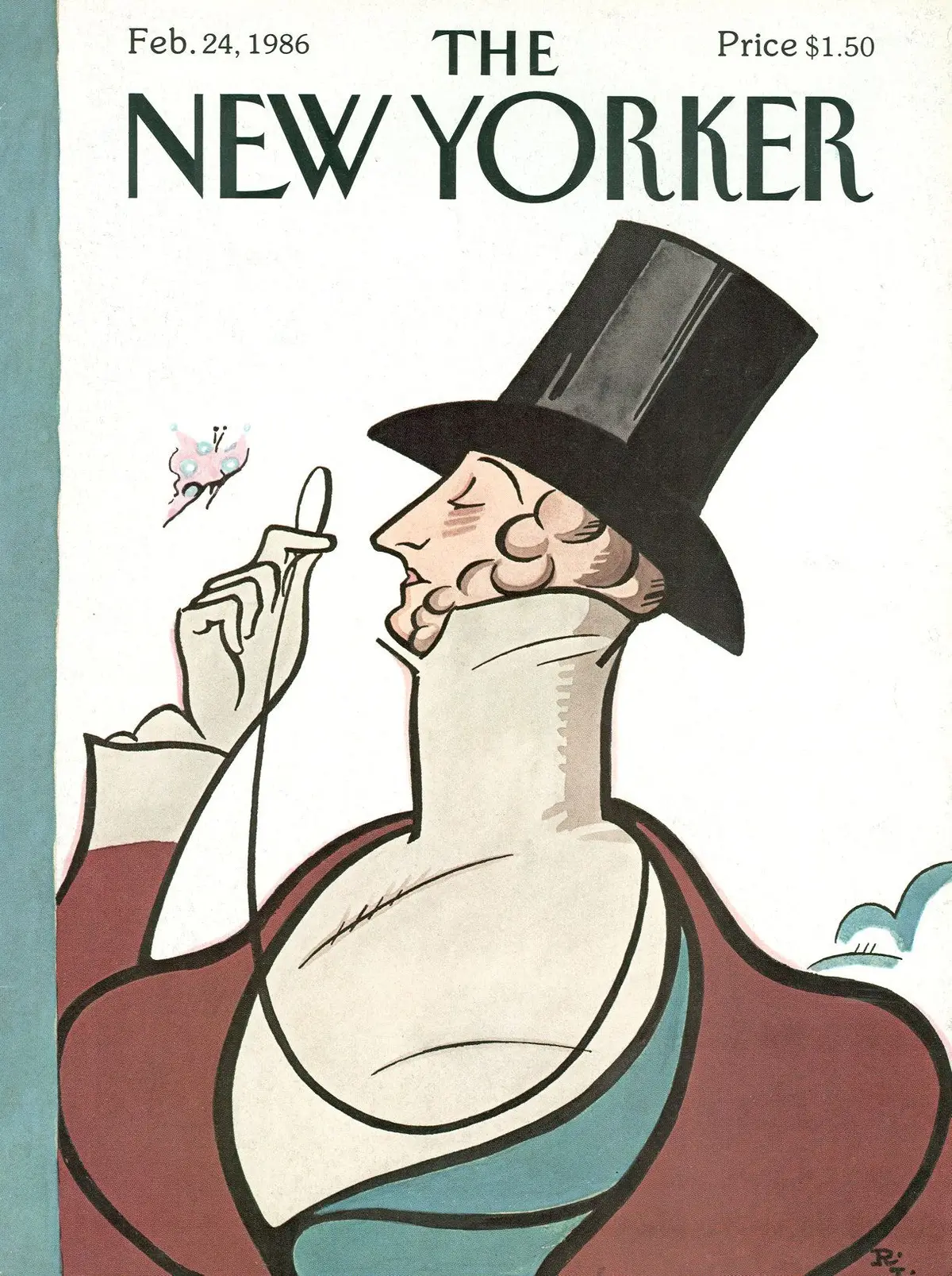 Обложка The New Yorker, 24 февраля 1986, художник Реа Ирвин