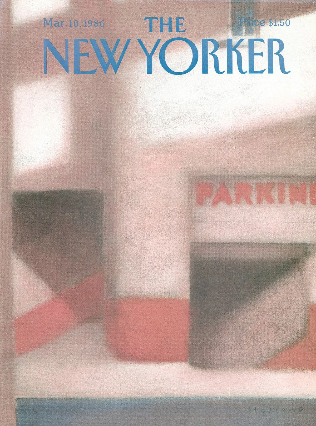 Обложка The New Yorker, 10 марта 1986, художник Брэд Холланд