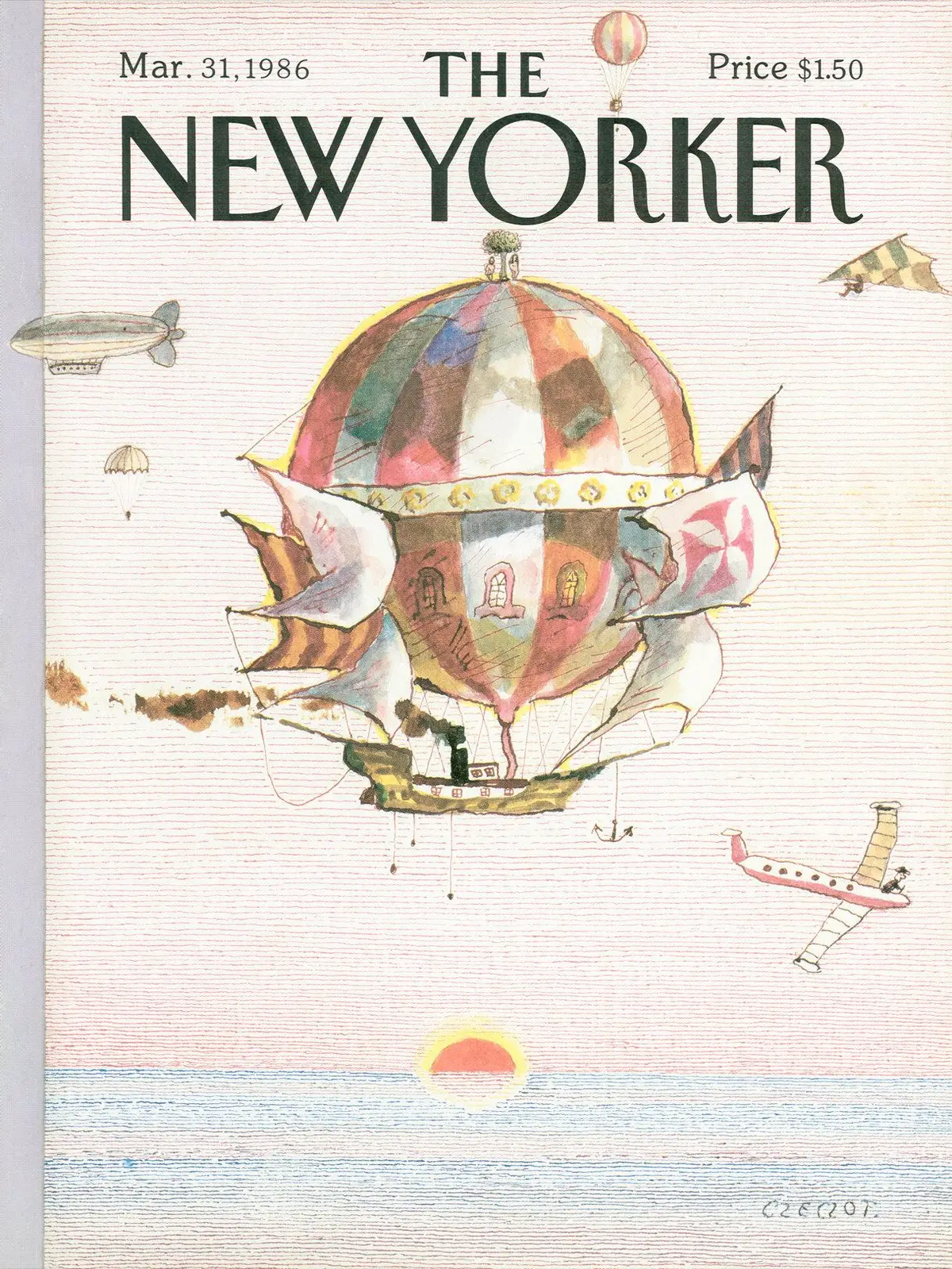 Обложка The New Yorker, 31 марта 1986, художник Анджей Чечот