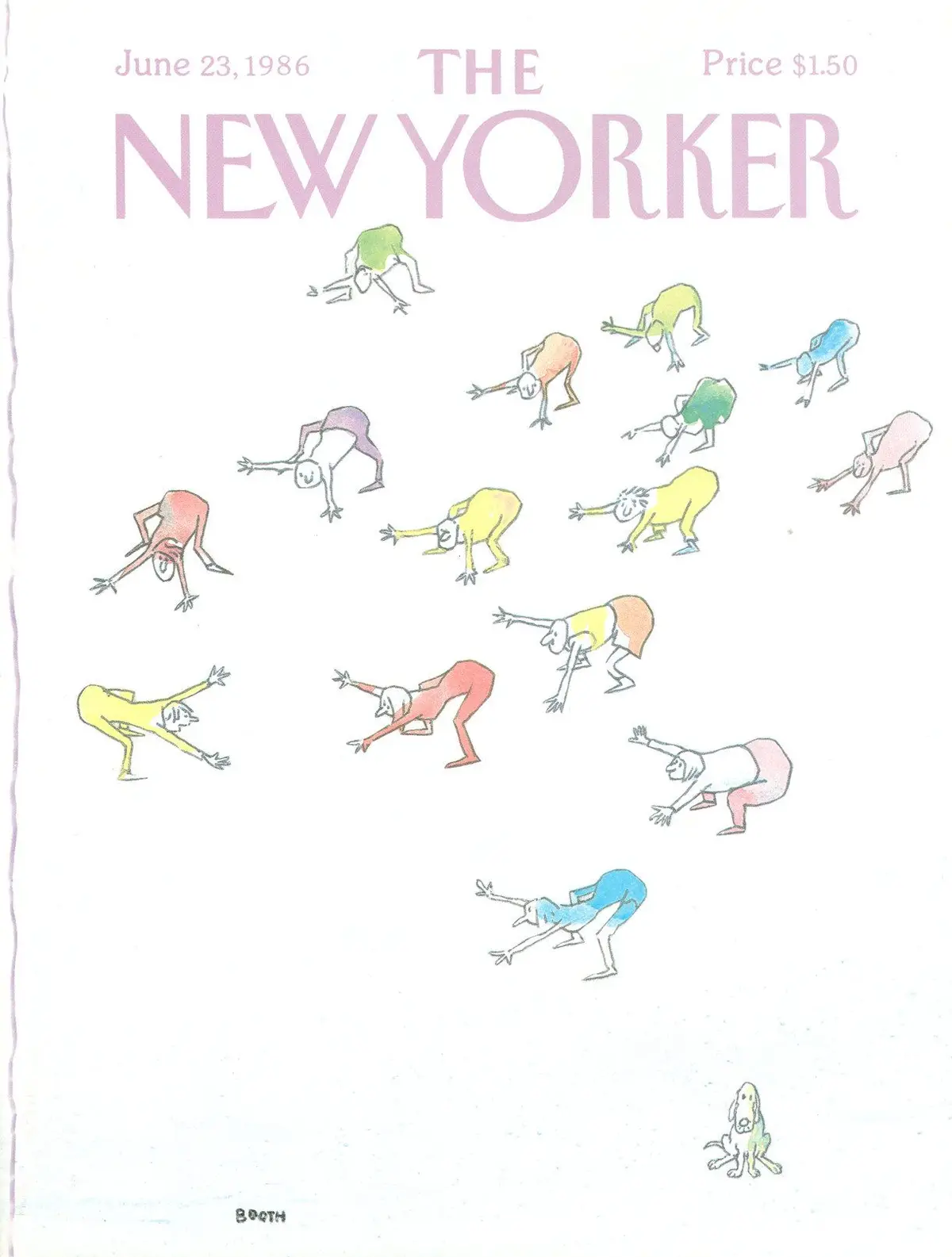 Обложка The New Yorker, 23 июня 1986, художник Джордж Бут