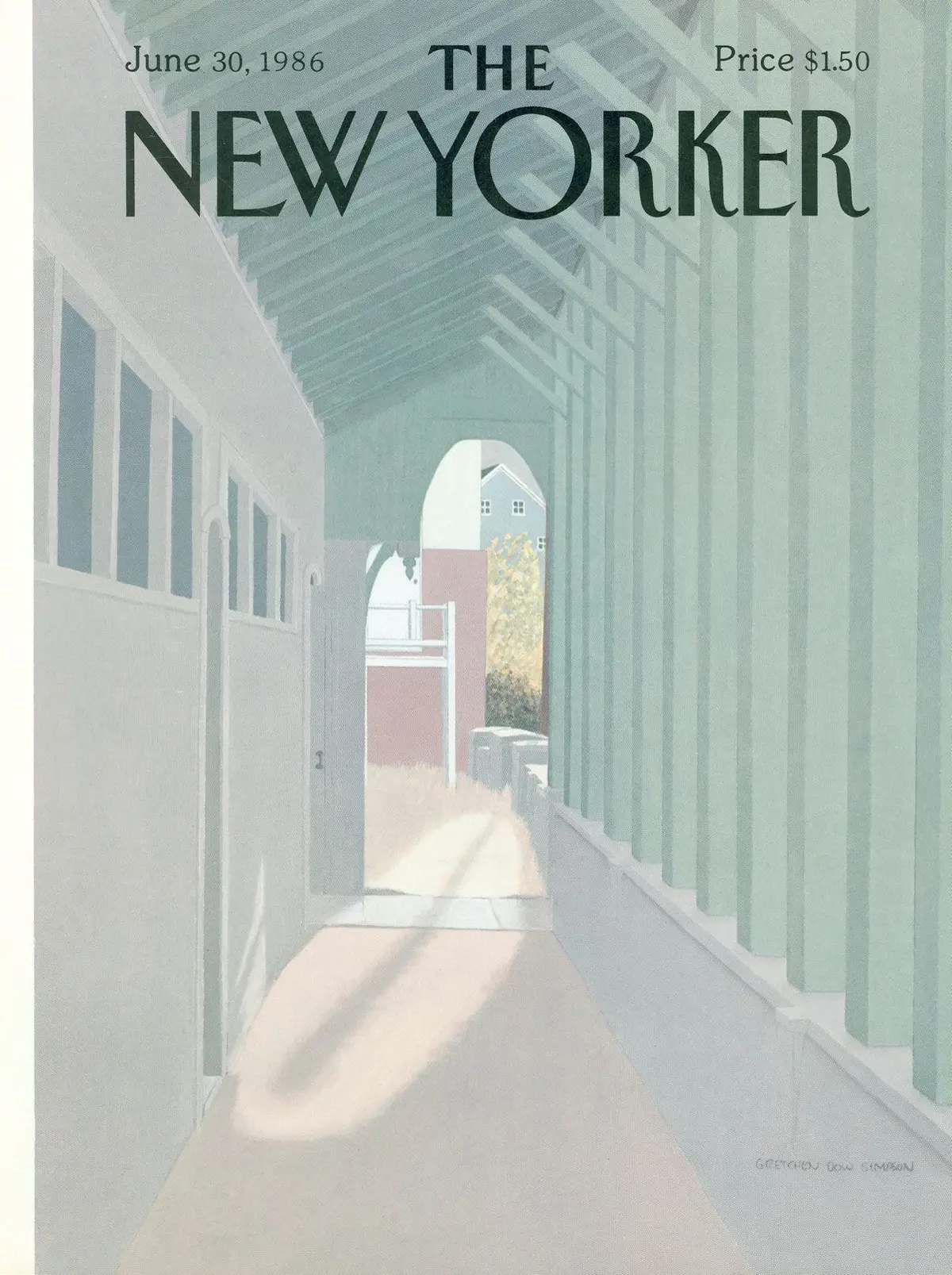 Обложка The New Yorker, 30 июня 1986, художник Гретхен Доу Симпсон