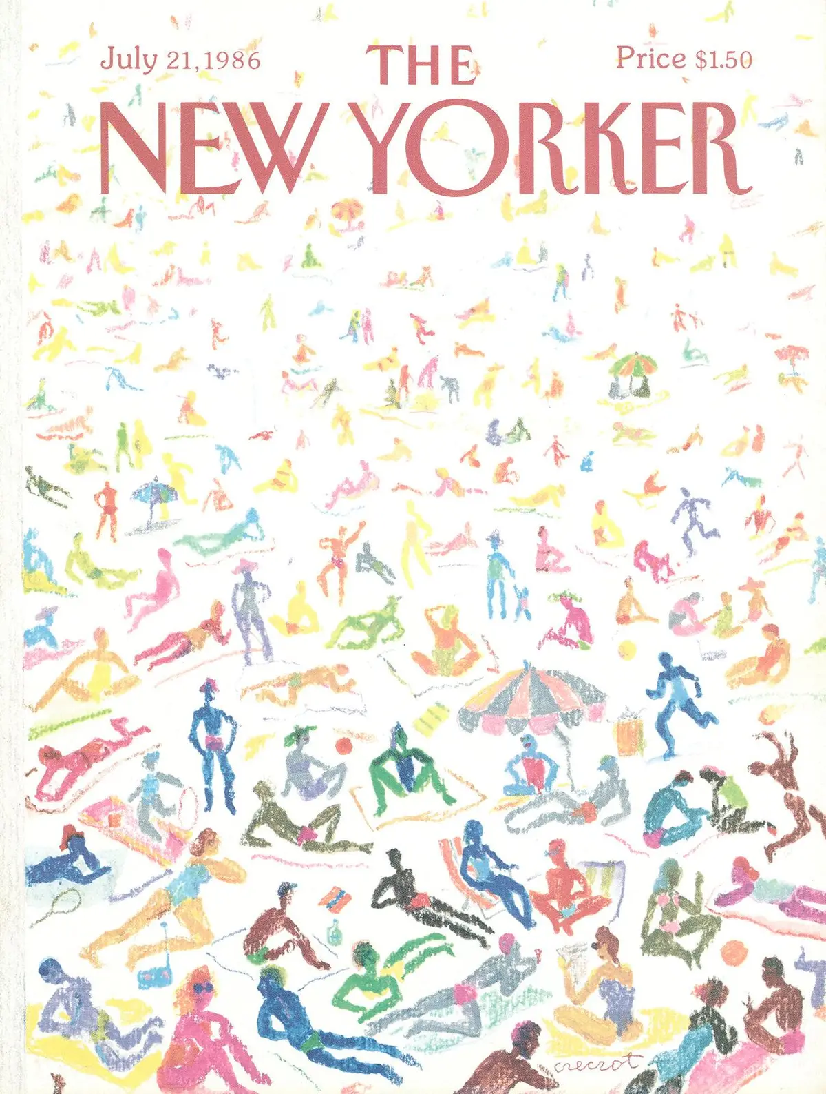 Обложка The New Yorker, 21 июля 1986, художник Анджей Чечот