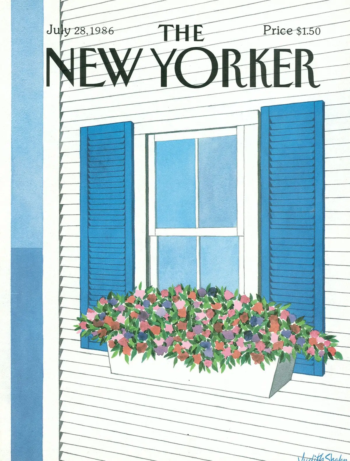 Обложка The New Yorker, 28 июля 1986, художник Джудит Шан