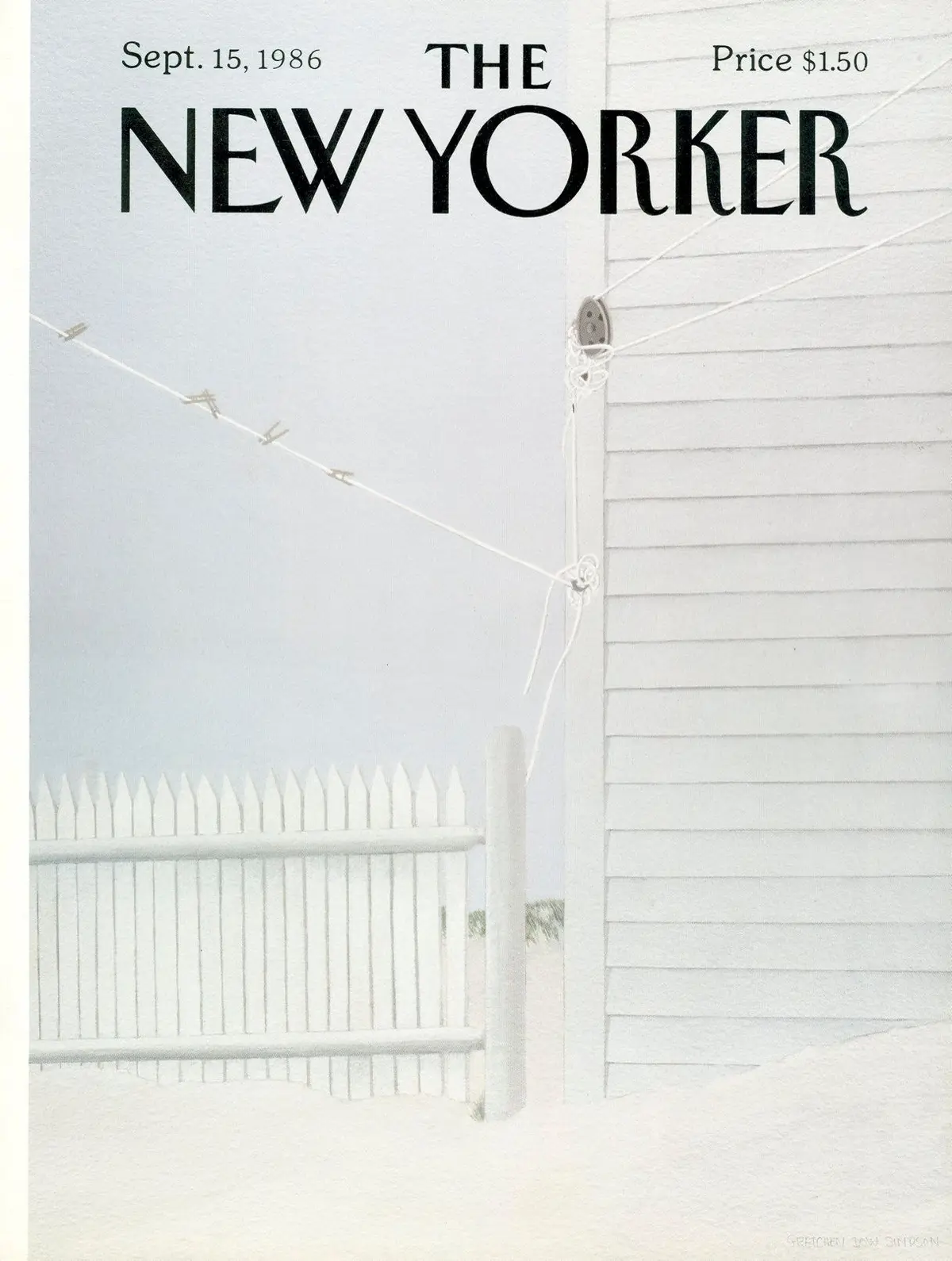 Обложка The New Yorker, 15 сентября 1986, художник Гретхен Доу Симпсон