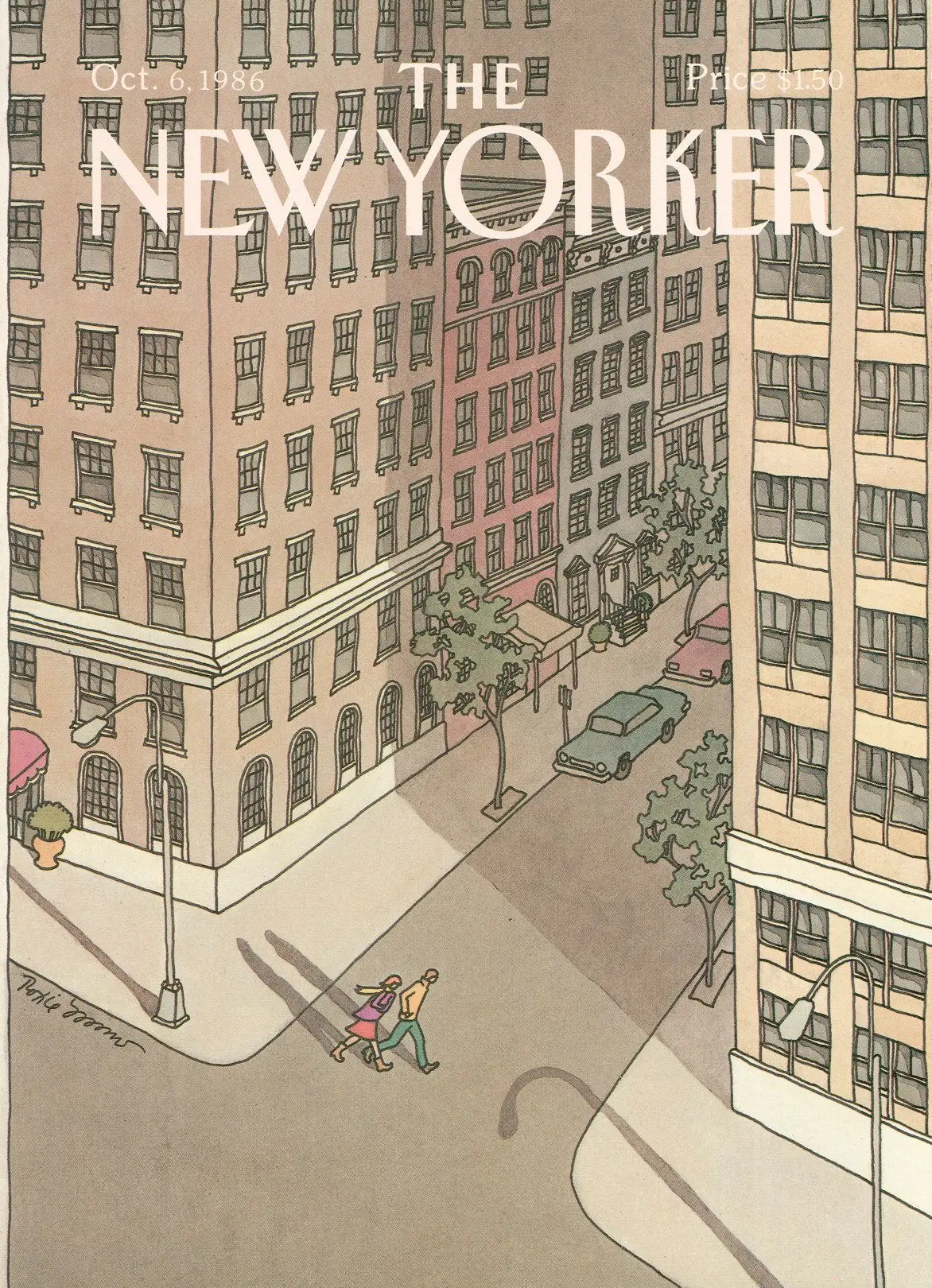 Обложка The New Yorker, 6 октября 1986, художник Рокси Манро