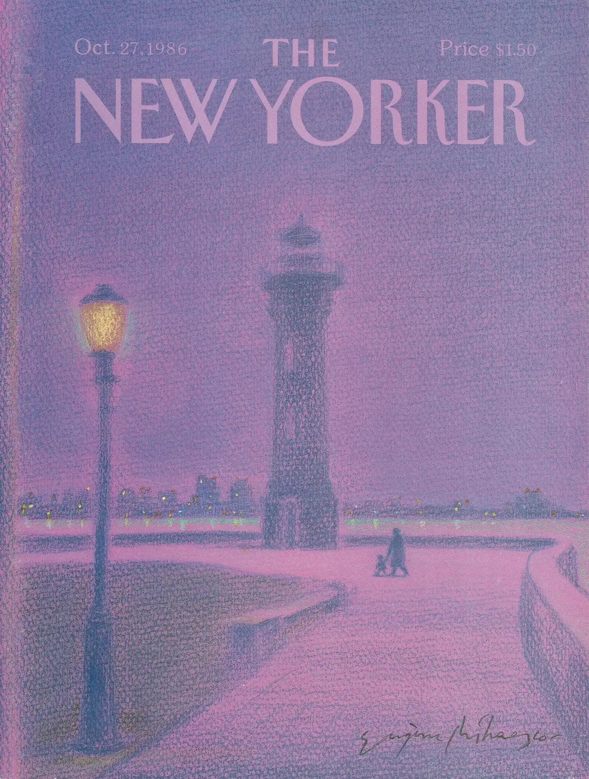 Обложка The New Yorker, 27 октября 1986, художник Эжен Михаеско