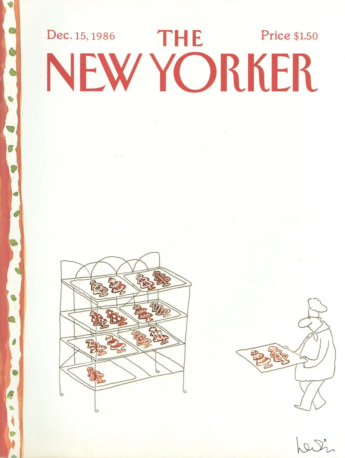 Обложка The New Yorker, 15 декабря 1986, художник Арни Левин
