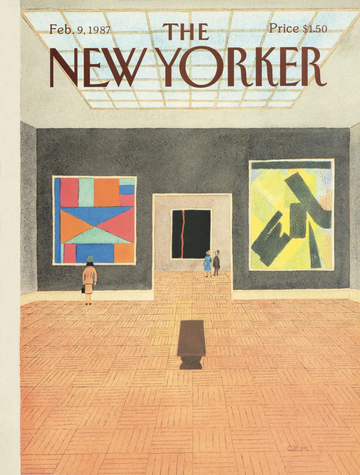 Обложка The New Yorker, 9 февраля 1987, художник Чарльз Э. Мартин