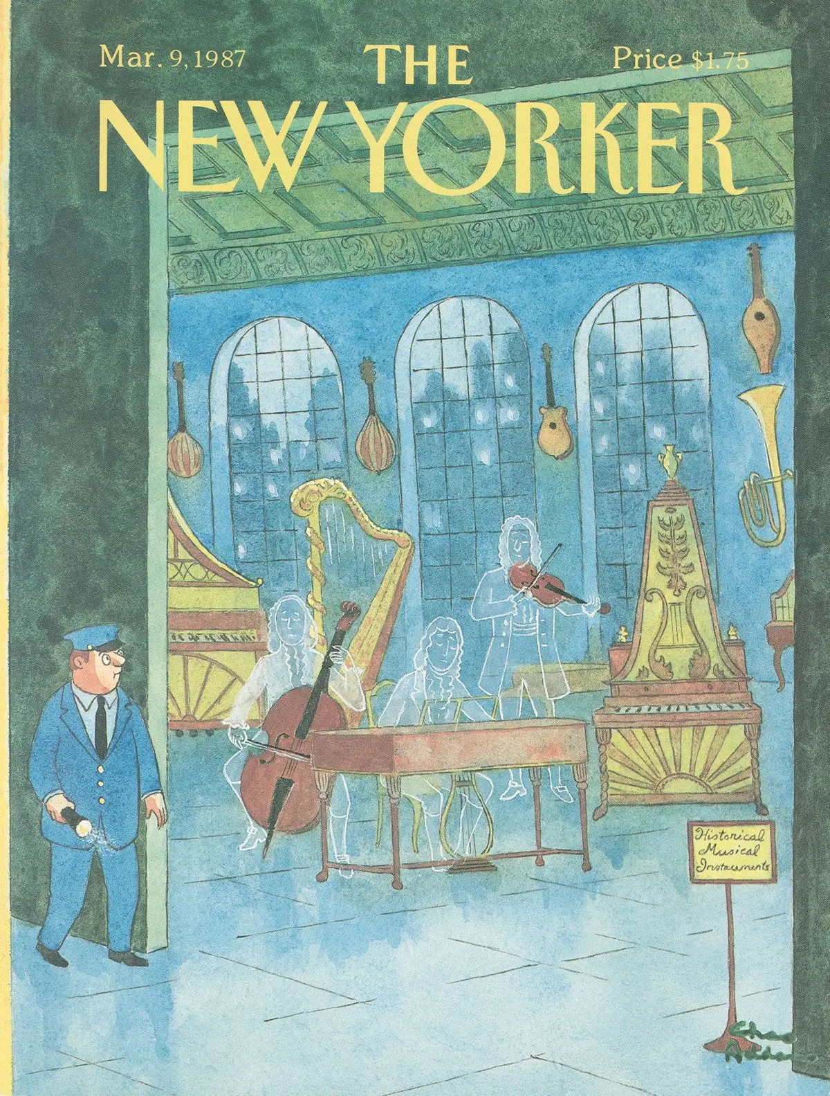 Обложка The New Yorker, 9 марта 1987, художник Чарльз Аддамс