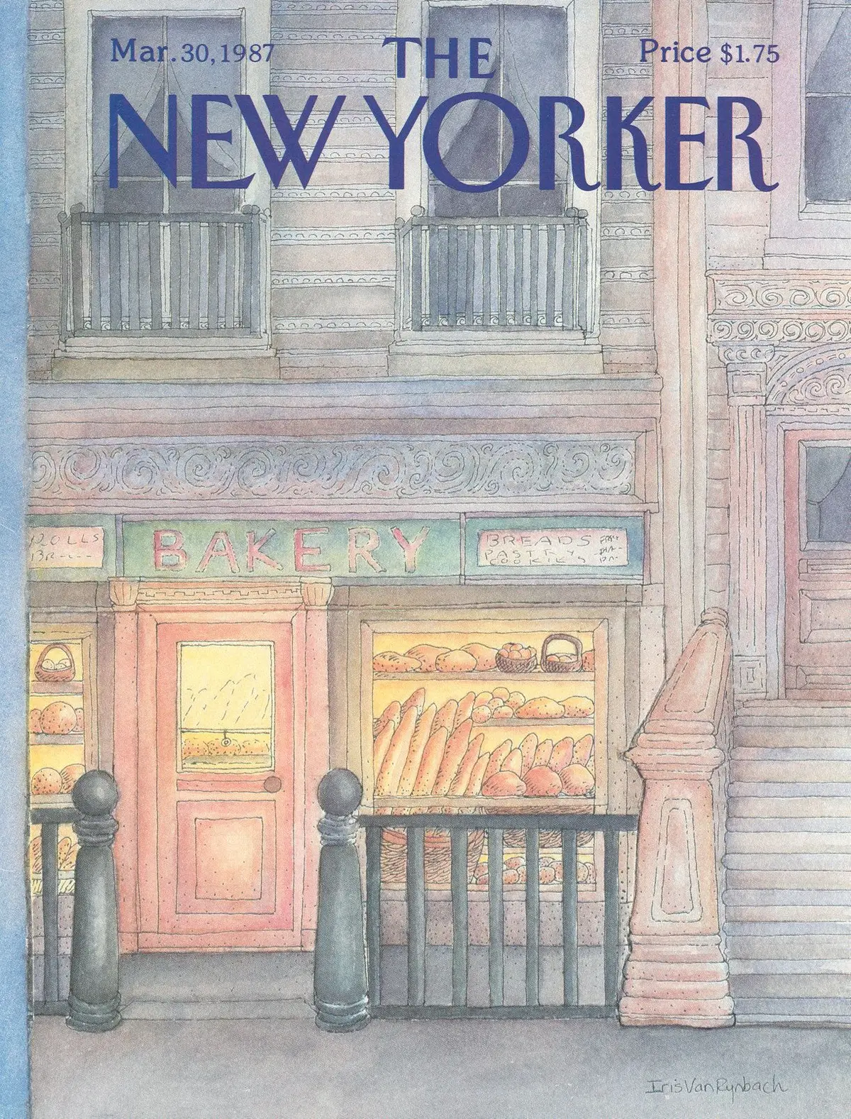 Обложка The New Yorker, 30 марта 1987, художник Айрис Ван Райнбах