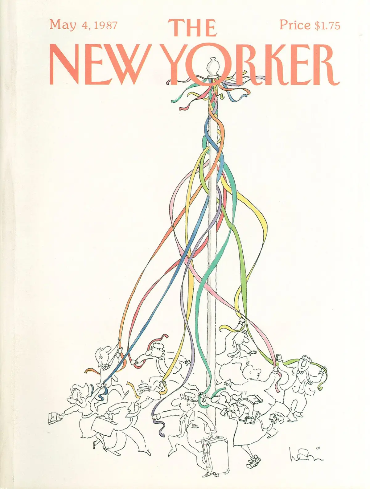 Обложка The New Yorker, 4 мая 1987, художник Арни Левин