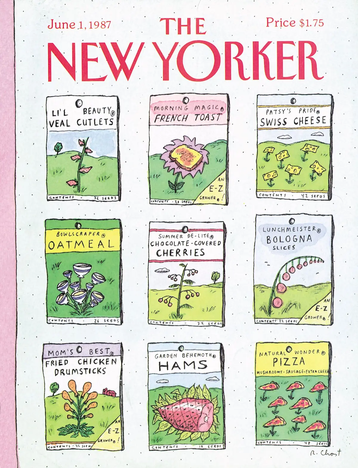 Обложка The New Yorker, 1 июня 1987, художник Роз Част