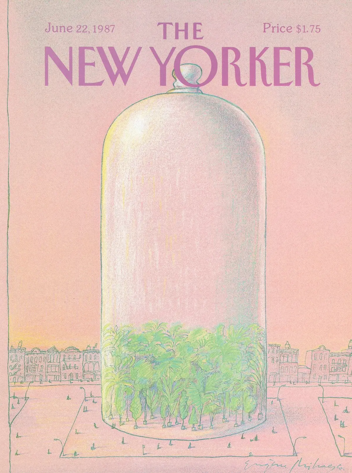 Обложка The New Yorker, 22 июня 1987, художник Эжен Михаеско