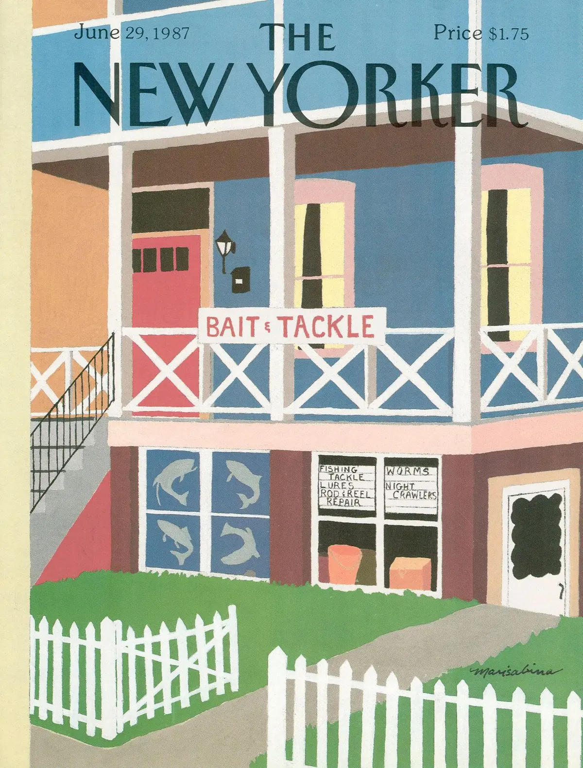 Обложка The New Yorker, 29 июня 1987, художник Марисабина Руссо