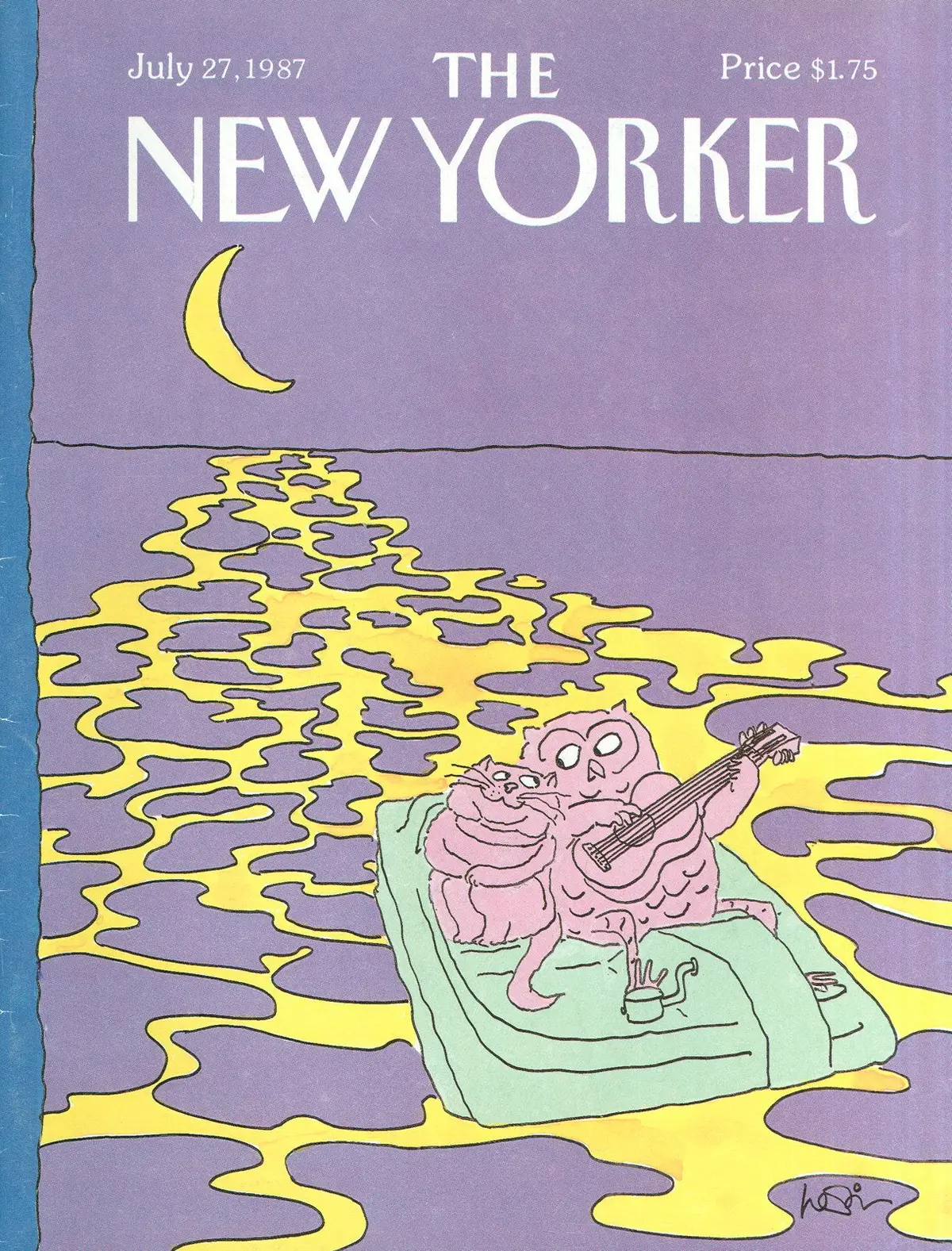 Обложка The New Yorker, 27 июля 1987, художник Арни Левин