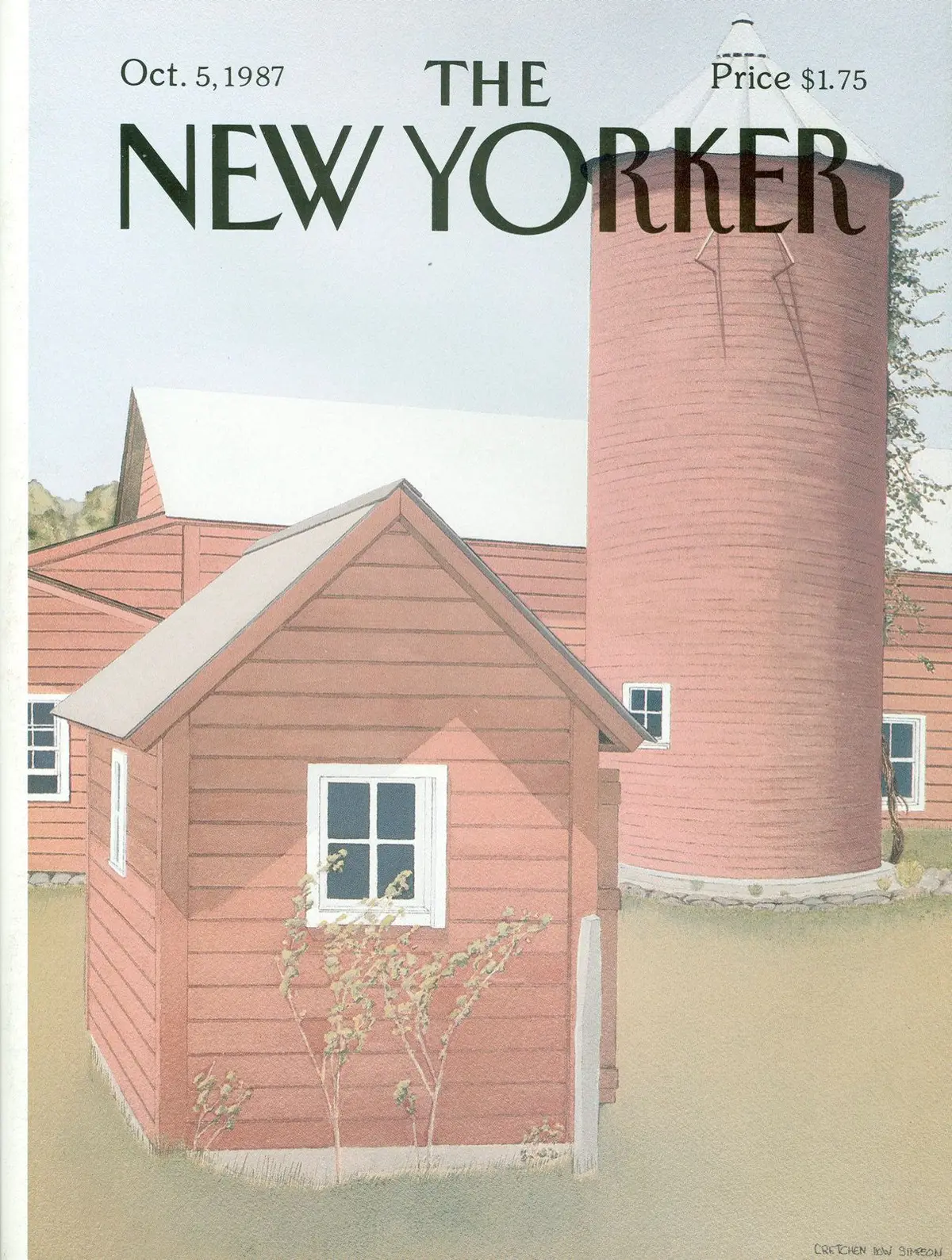 Обложка The New Yorker, 5 октября 1987, художник Гретхен Доу Симпсон