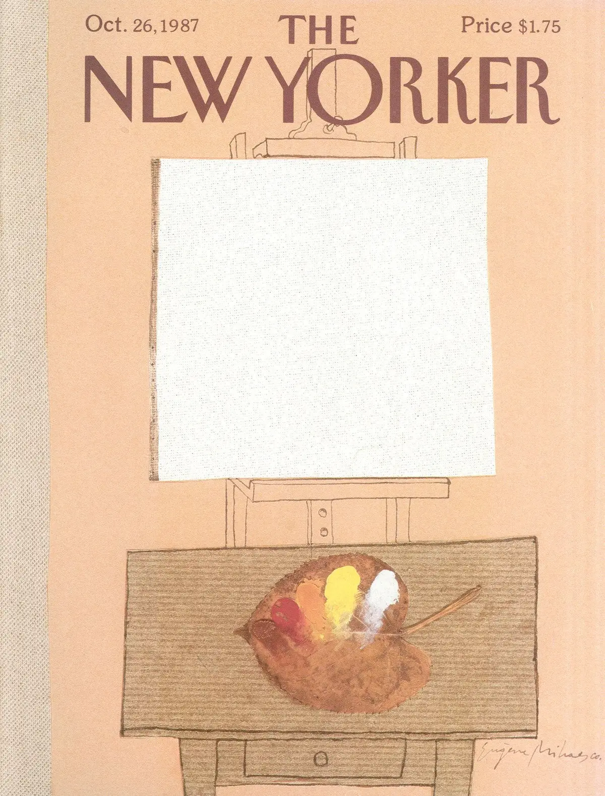 Обложка The New Yorker, 26 октября 1987, художник Эжен Михаеско