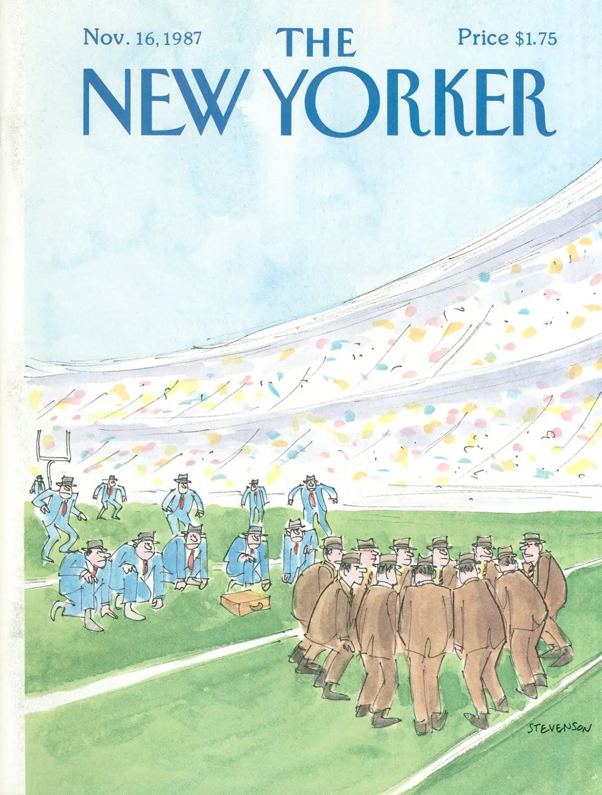 Обложка The New Yorker, 16 ноября 1987, художник Джеймс Стивенсон