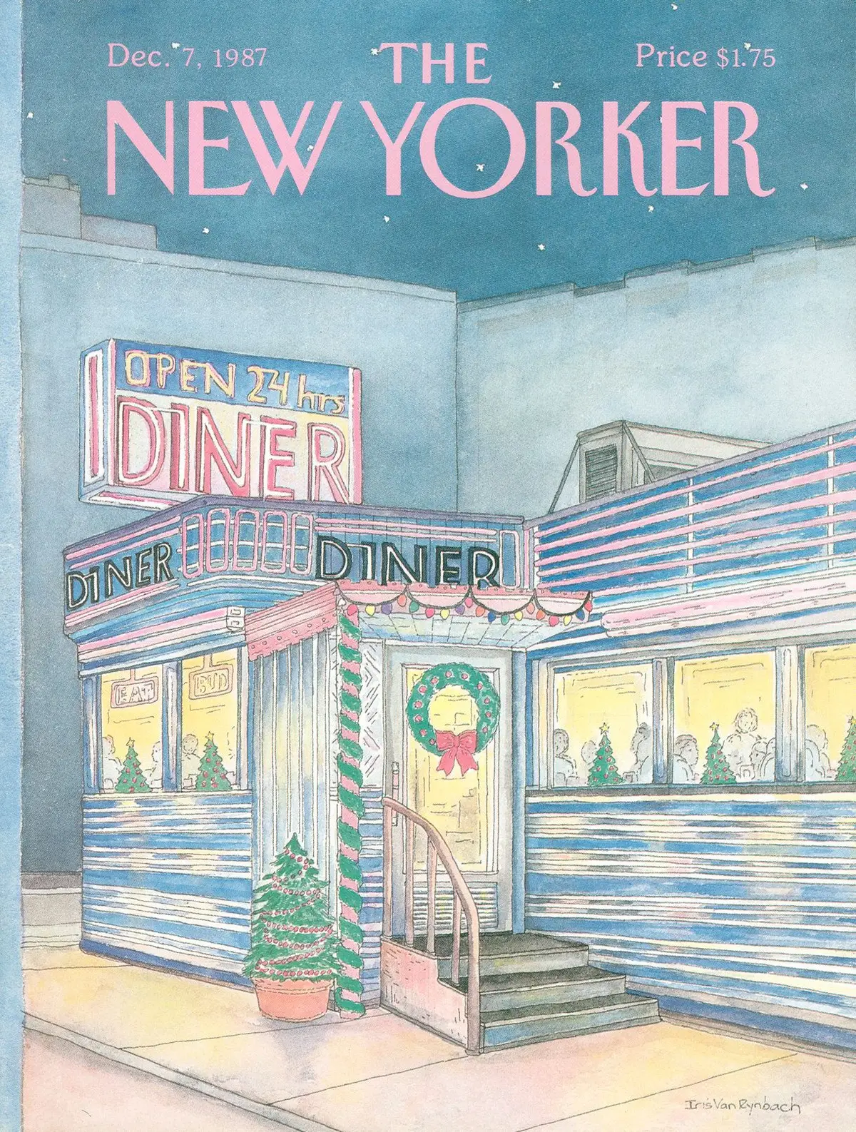 Обложка The New Yorker, 7 декабря 1987, художник Айрис Ван Райнбах