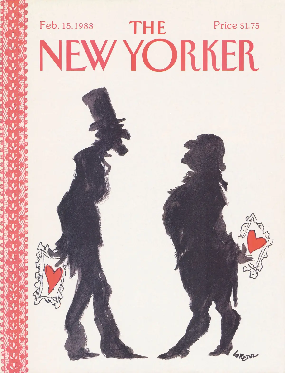 Обложка The New Yorker, 15 февраля 1988, художник Ли Лоренц