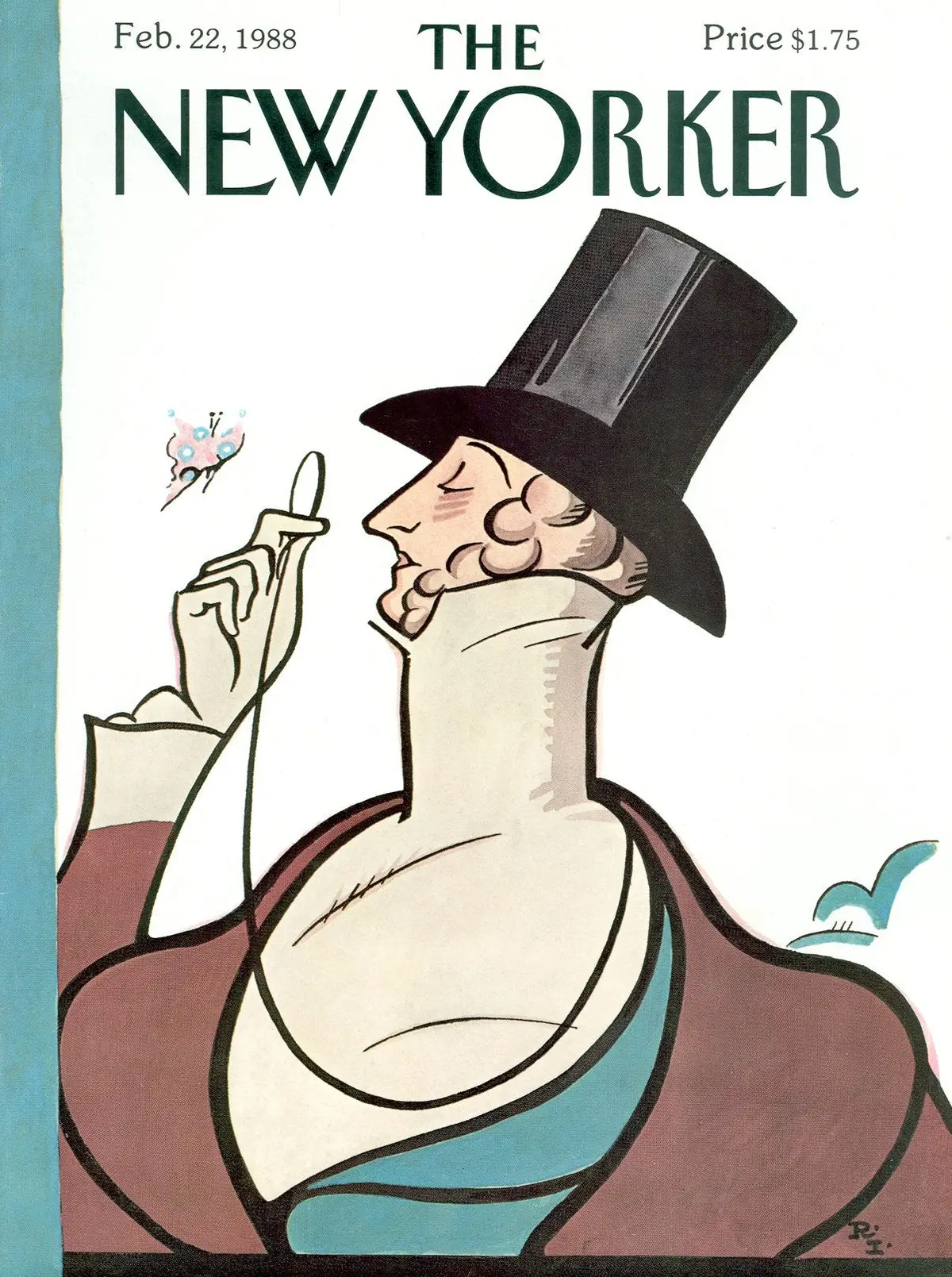Обложка The New Yorker, 22 февраля 1988, художник Реа Ирвин