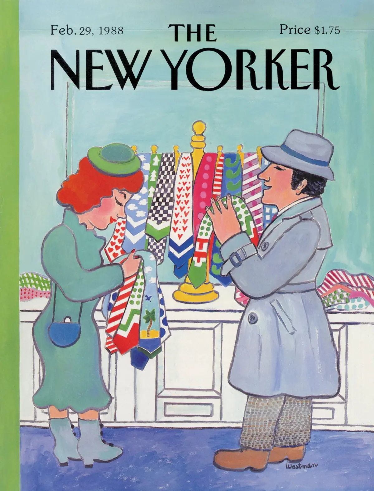 Обложка The New Yorker, 29 февраля 1988, художник Барбара Уэстман