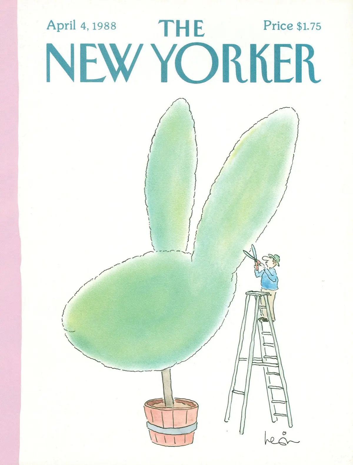 Обложка The New Yorker, 4 апреля 1988, художник Арни Левин