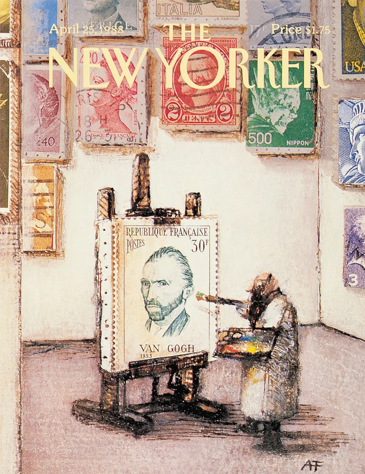 Обложка The New Yorker, 25 апреля 1988, художник Андре Франсуа