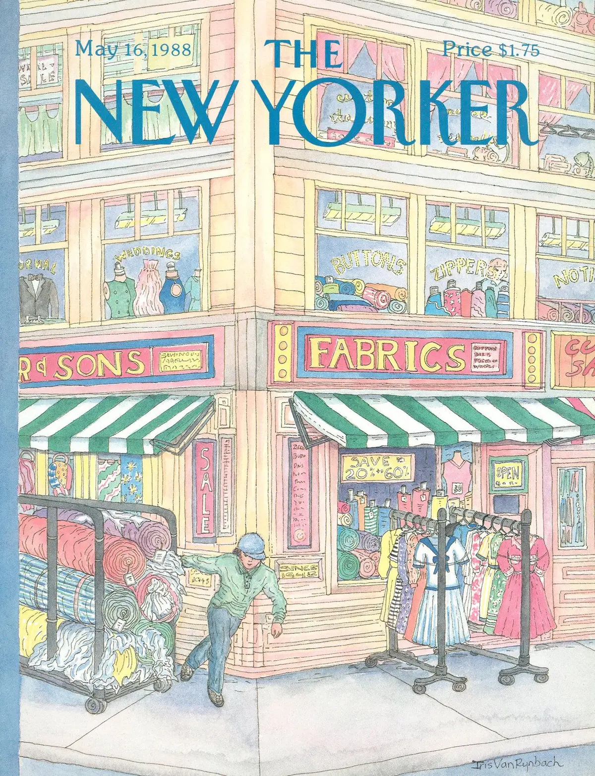 Обложка The New Yorker, 16 мая 1988, художник Айрис Ван Райнбах