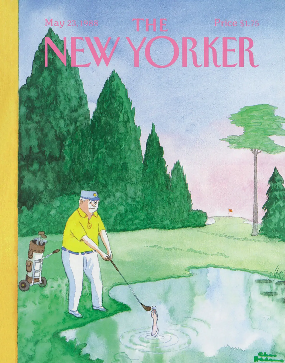 Обложка The New Yorker, 23 мая 1988, художник Чарльз Аддамс