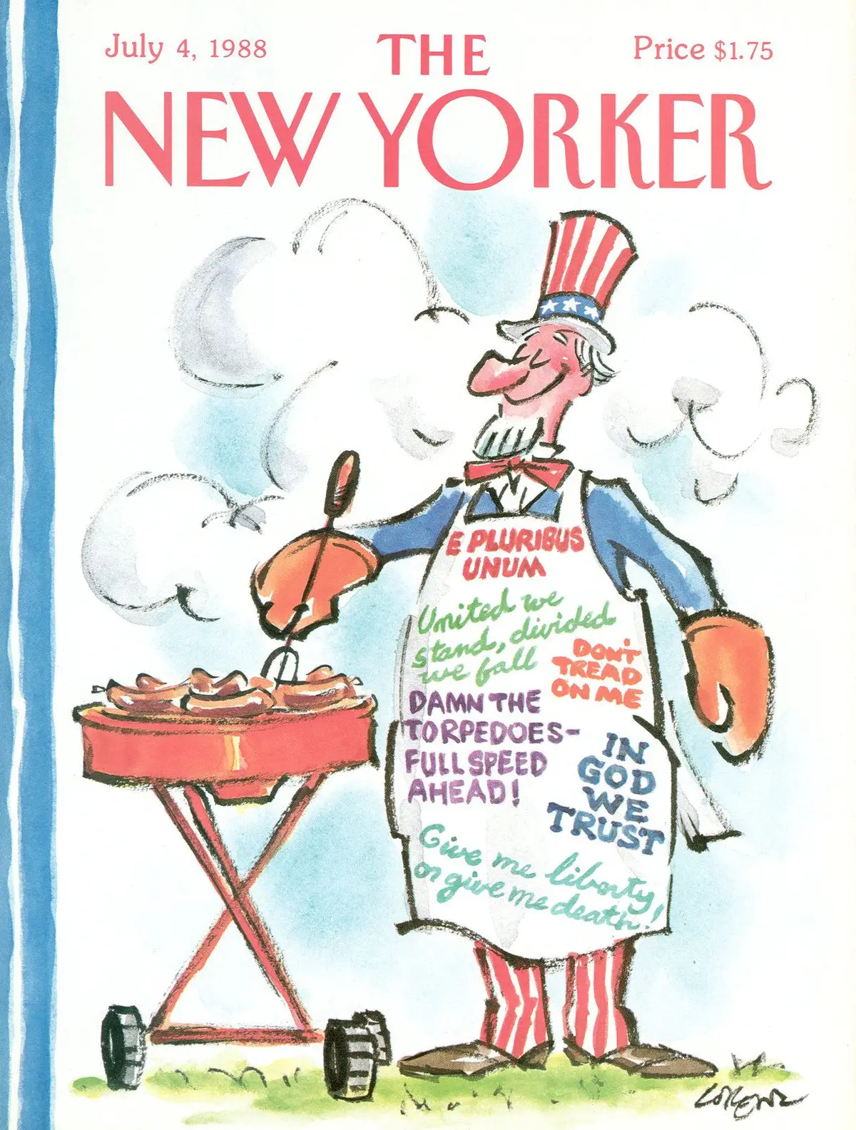 Обложка The New Yorker, 4 июля 1988, художник Ли Лоренц