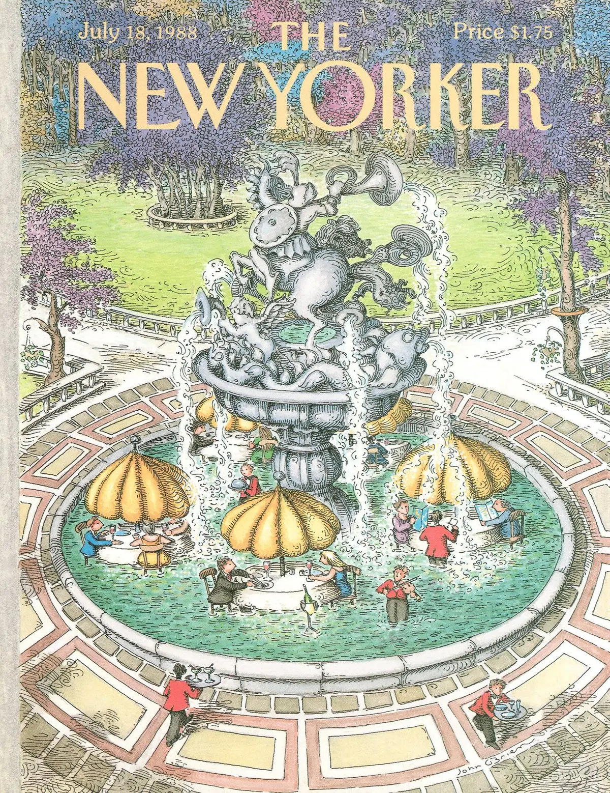 Обложка The New Yorker, 18 июля 1988, художник Джон О’Брайен