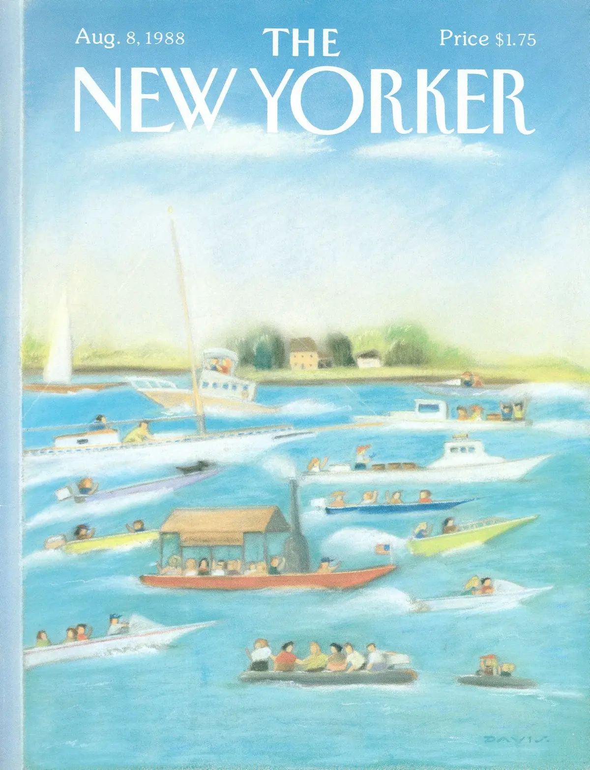 Обложка The New Yorker, 8 августа 1988, художник Сьюзен Дэвис