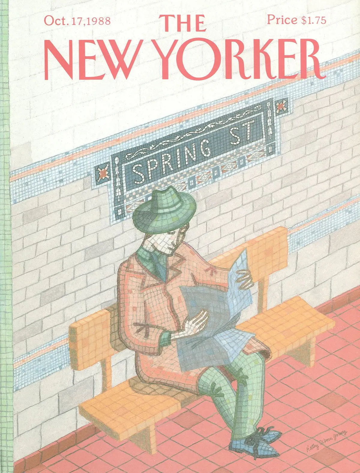 Обложка The New Yorker, 17 октября 1988, художник Кэти Осборн Янг