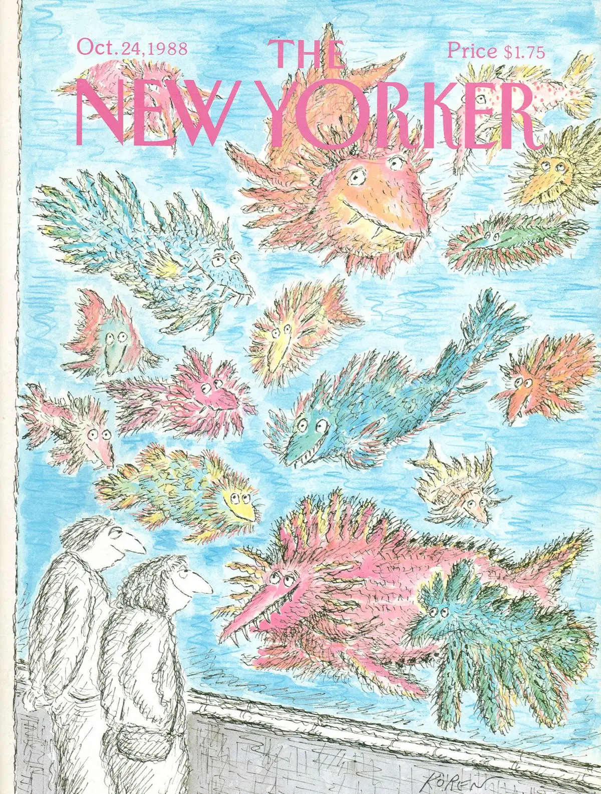 Обложка The New Yorker, 24 октября 1988, художник Эдвард Корен
