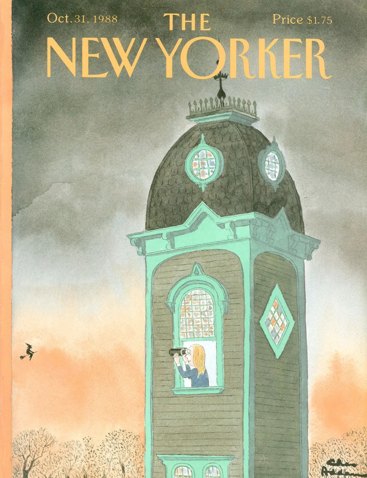 Обложка The New Yorker, 31 октября 1988, художник Чарльз Аддамс