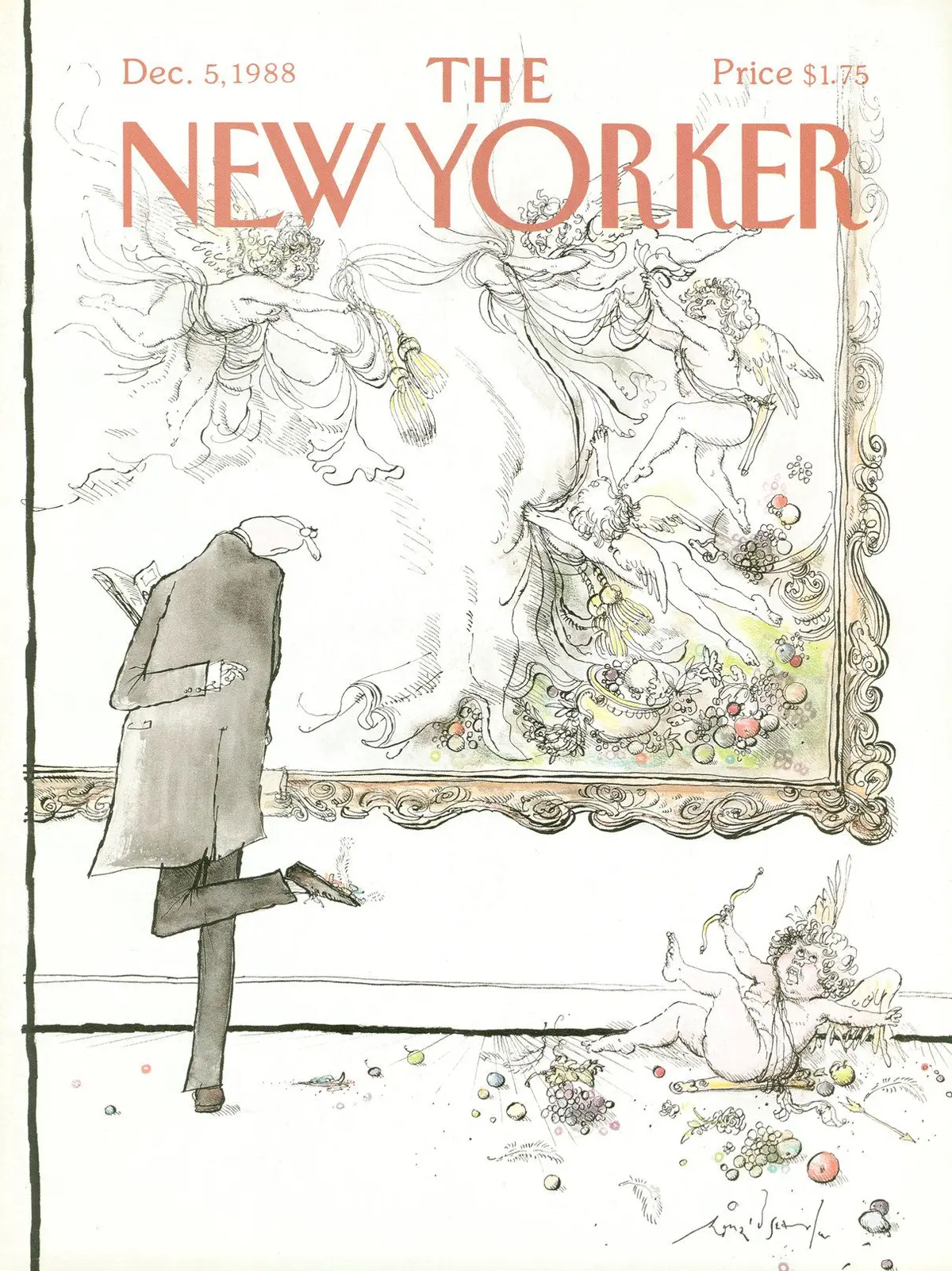 Обложка The New Yorker, 5 декабря 1988, художник Рональд Сёрл