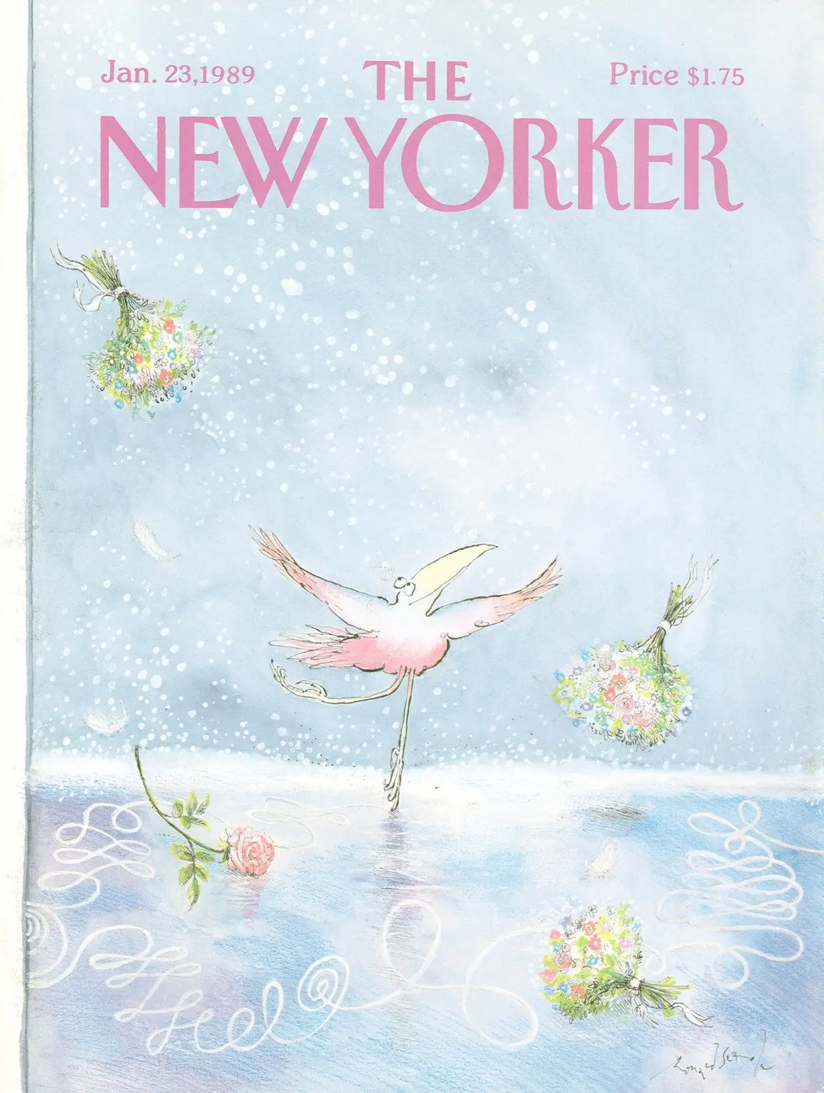 Обложка The New Yorker, 23 января 1989, художник Рональд Сёрл