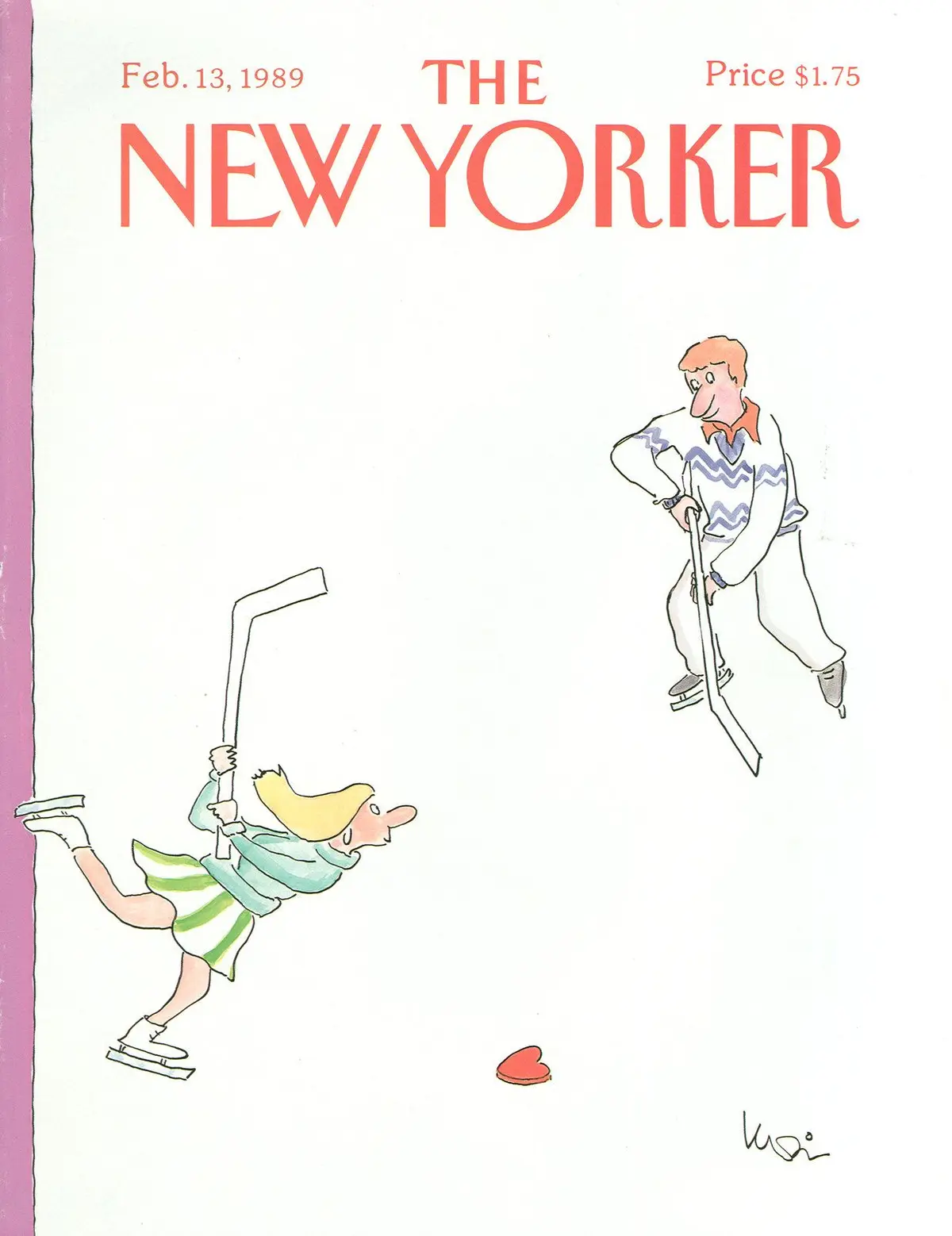 Обложка The New Yorker, 13 февраля 1989, художник Арни Левин