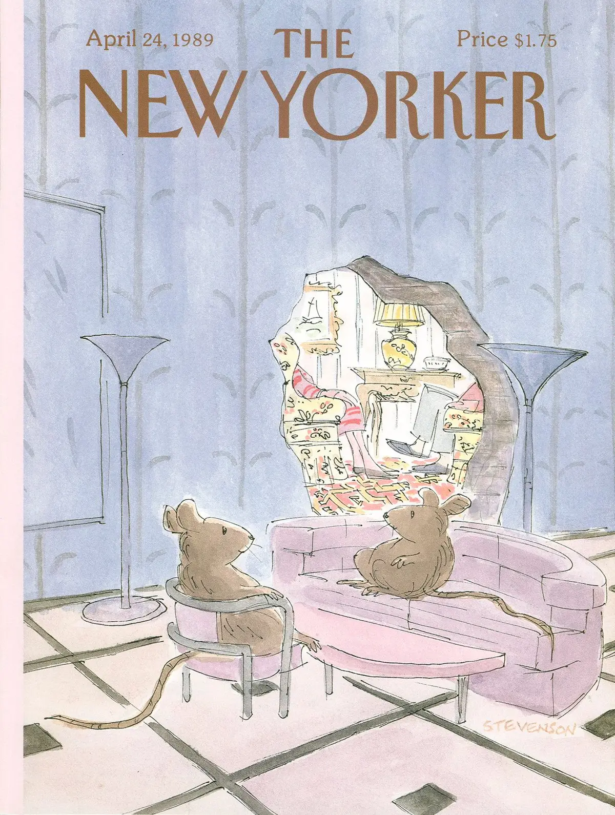 Обложка The New Yorker, 24 апреля 1989, художник Джеймс Стивенсон