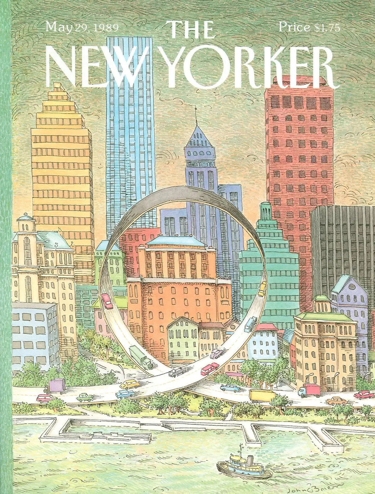 Обложка The New Yorker, 29 мая 1989, художник Джон О’Брайен