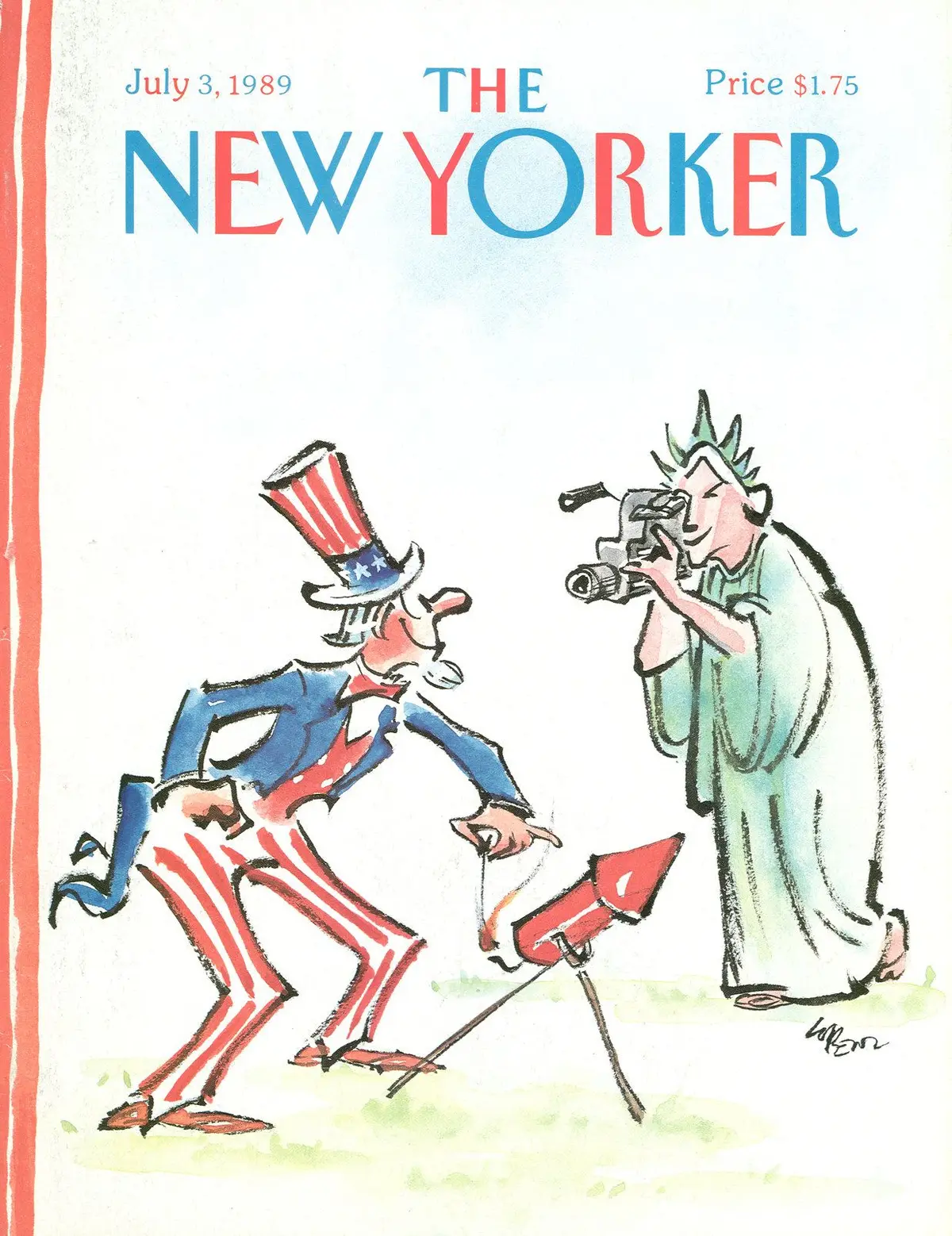 Обложка The New Yorker, 3 июля 1989, художник Ли Лоренц