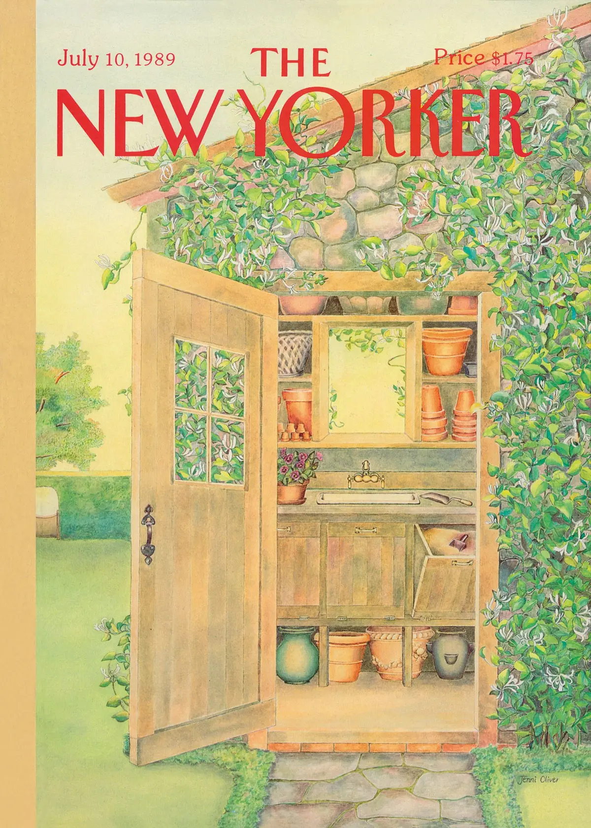 Обложка The New Yorker, 10 июля 1989, художник Дженни Оливер