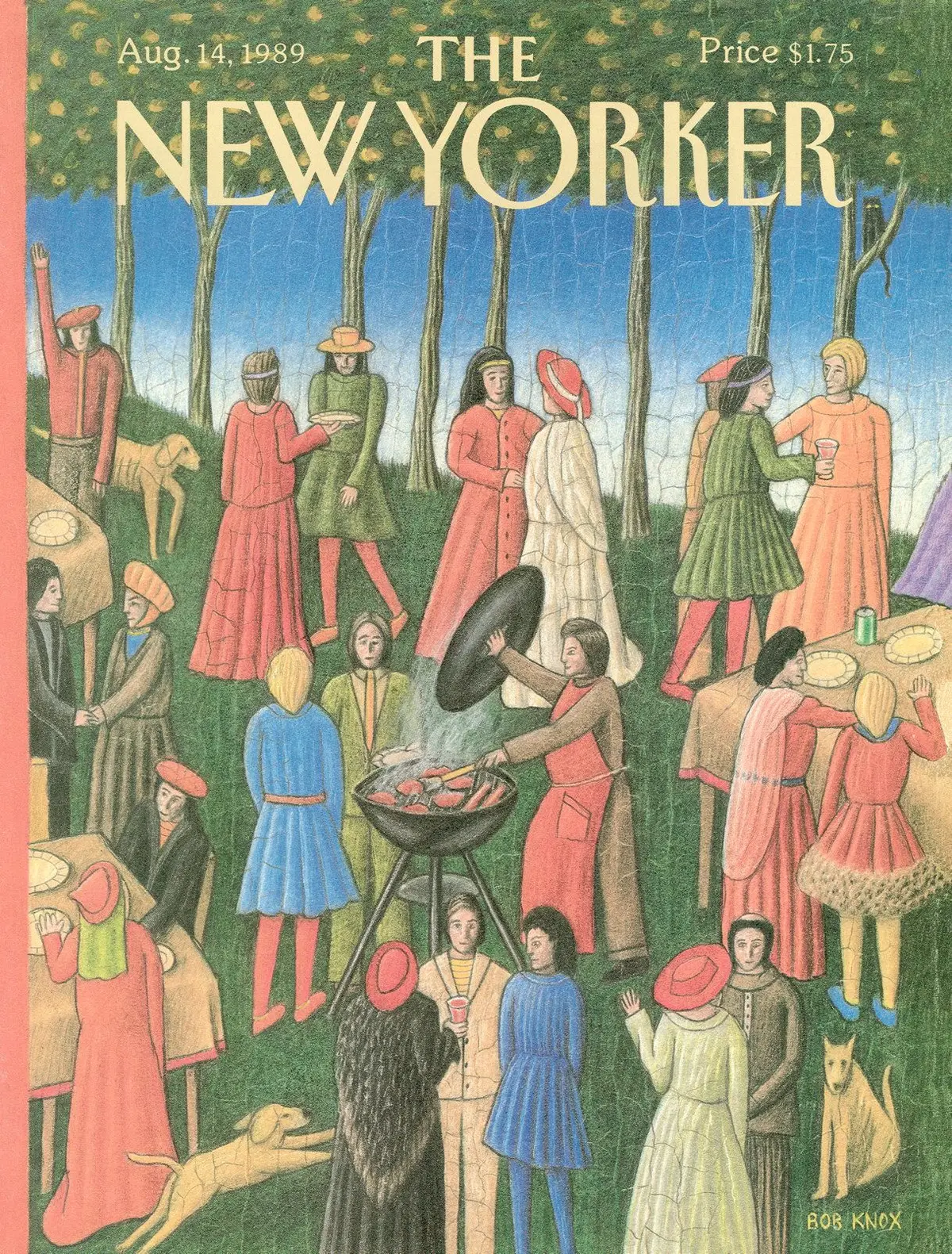 Обложка The New Yorker, 14 августа 1989, художник Боб Нокс