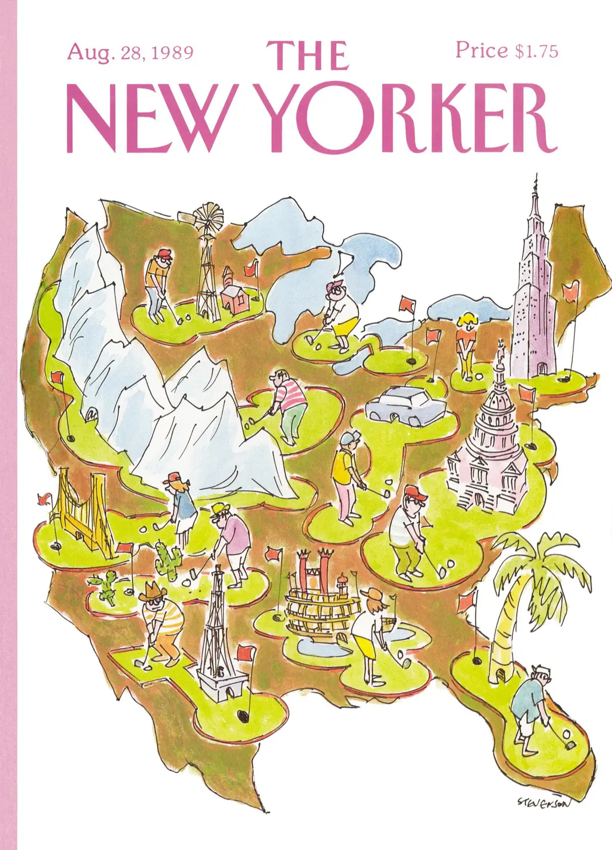 Обложка The New Yorker, 28 августа 1989, художник Джеймс Стивенсон