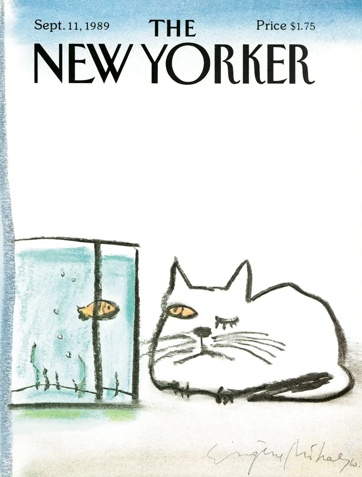 Обложка The New Yorker, 11 сентября 1989, художник Эжен Михаеско