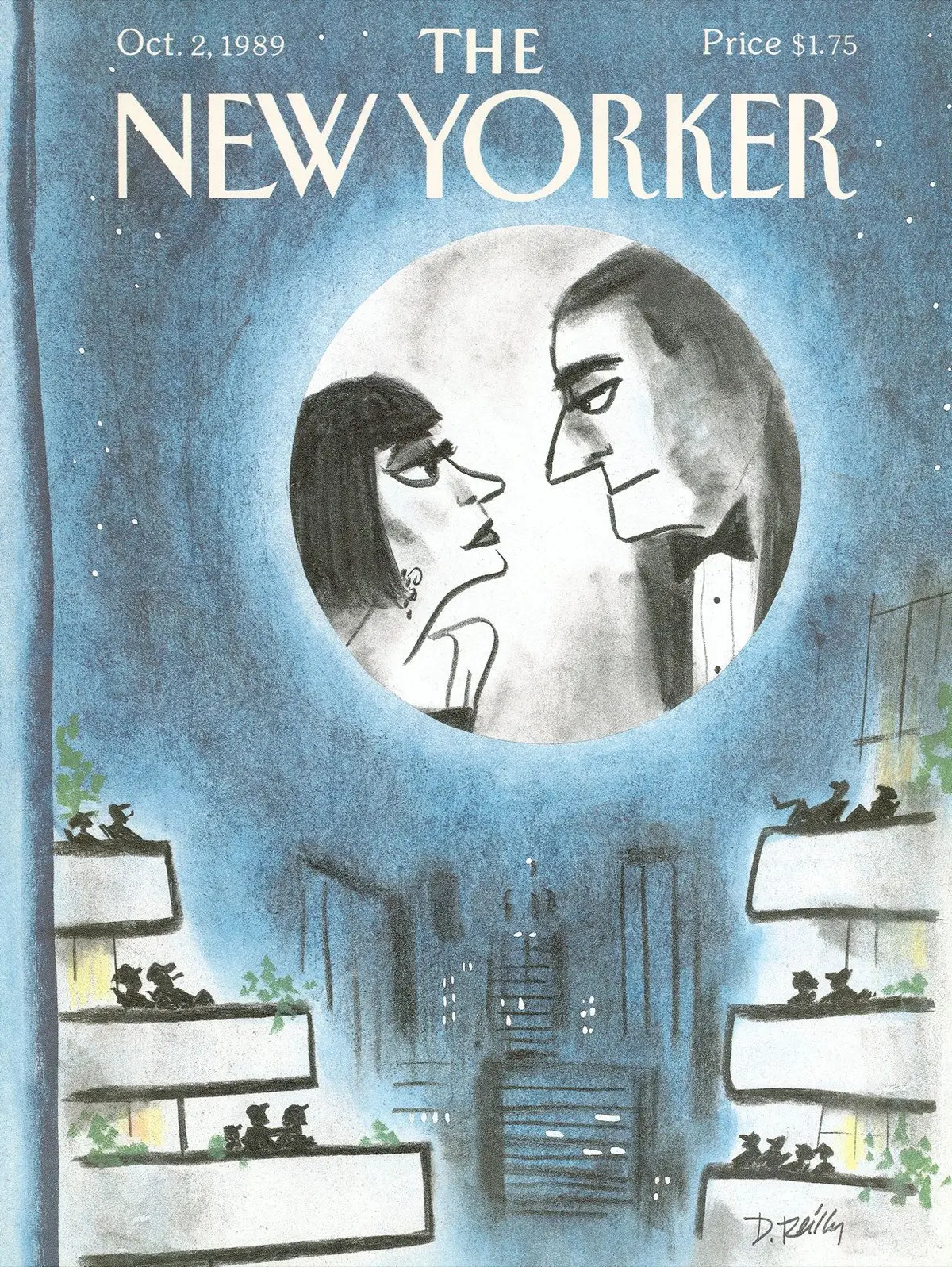 Обложка The New Yorker, 2 октября 1989, художник Дональд Райли
