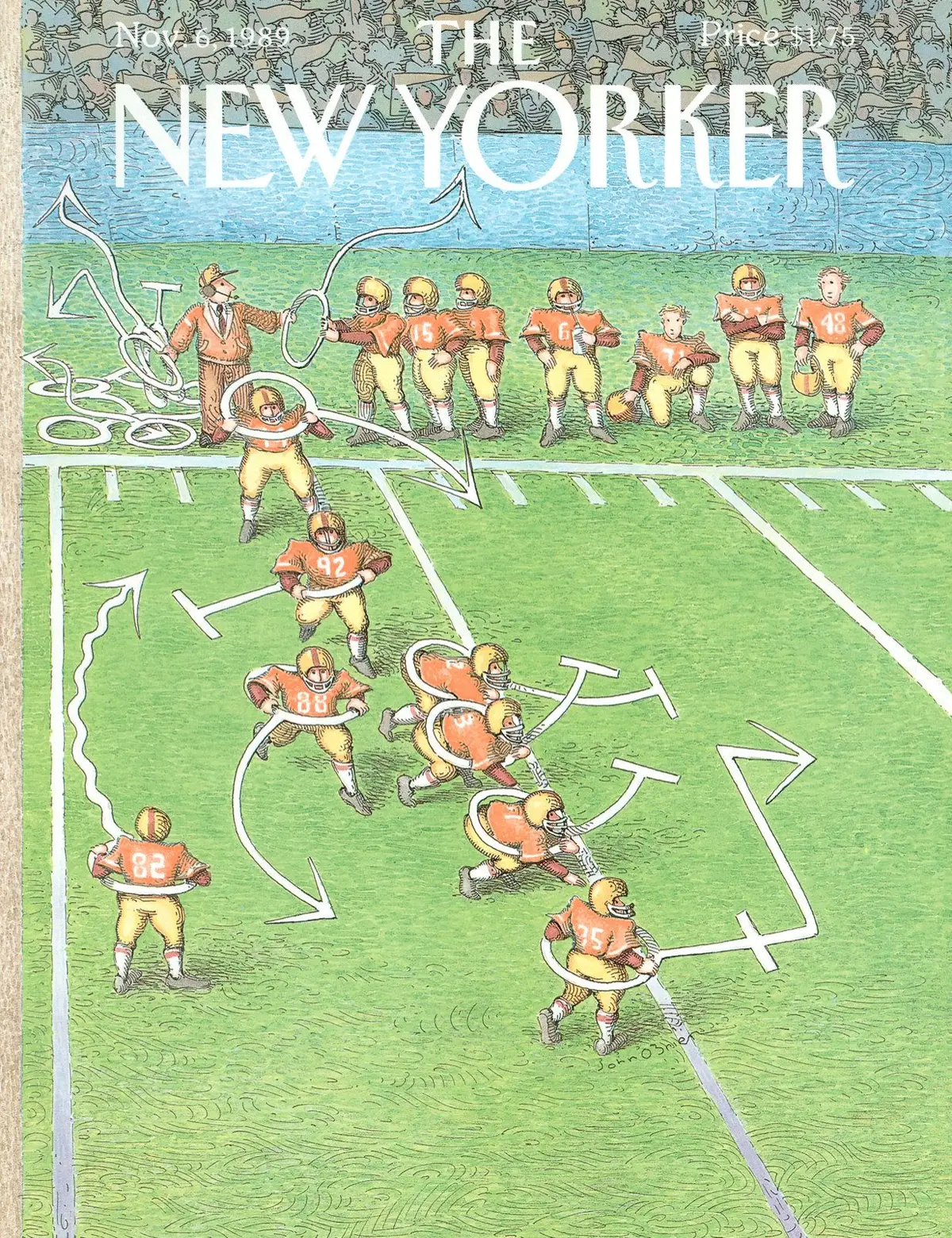 Обложка The New Yorker, 6 ноября 1989, художник Джон О’Брайен
