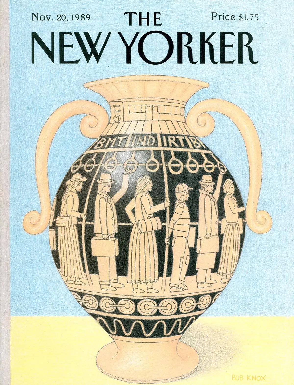 Обложка The New Yorker, 20 ноября 1989, художник Боб Нокс