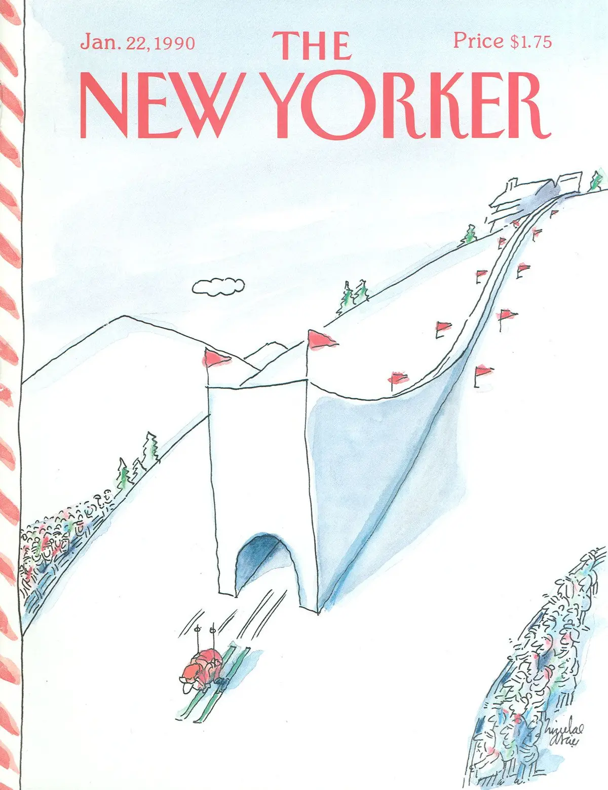 Обложка The New Yorker, 22 января 1990, художник Никулае Асчиу